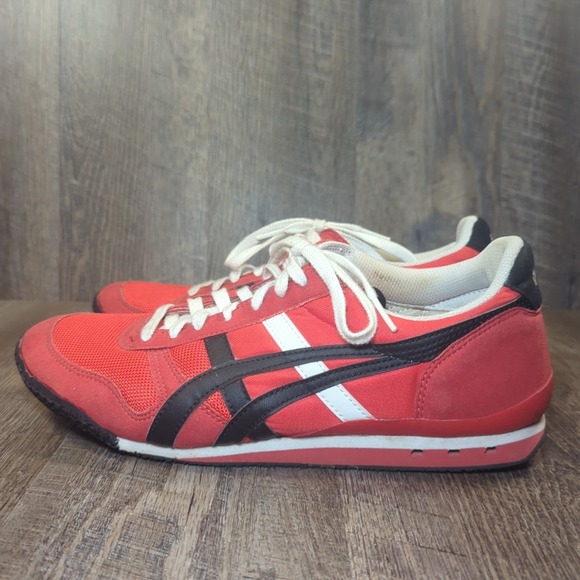 Asics Onitsuka Tiger Ultimate 81 Mens Size 10 Fiery Red Black Activewear Sneaker - Picture 6 of 13